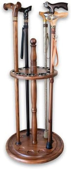 Asterom Cane Stand - Wooden Holder for Walking Sticks, Canes (Caramel) by Asterom