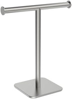 RUACQ T-Shape Hand Towel Holder Stand, 12inch, Brushed Nickel by Ruacq