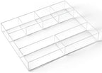 Briwooody Clear Acrylic Deep Drawer Organizer Tray, 7 Compartments by Briwooody