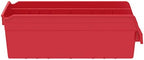 Akro-Mils 30088 Plastic Nesting ShelfMax Storage Bin Box, 18x8x6-Inch, Red (8-Pack) - Image 2