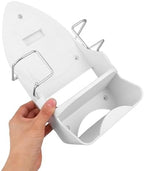 Ironing Board Hanger with Heat Resistant Hooks Wall Mounted White Set - Image 4