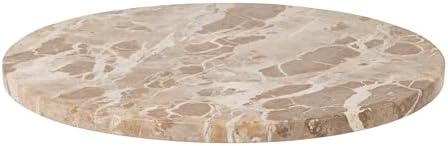 Creative Co-Op Scandinavian Round Marble Lazy Susan, Multicolor - Image 2
