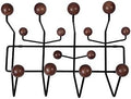 SHISEDECO Classic Mid Century Modern Home Hang it All Coat Rack Dark Walnut by SHISEDECO