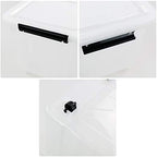 4-Pack Clear Plastic Storage Bins with Lid, 42 L - Image 2