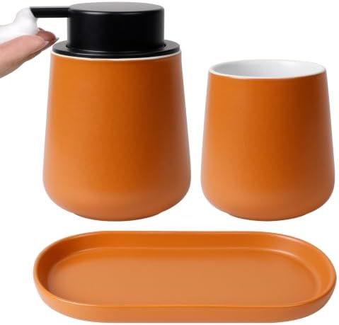 BosilunLife Ceramic Bathroom Accessories Set 3 Pcs by BosilunLife