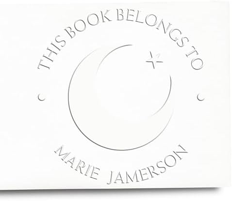 Custom Made Home Embosser - Desk Serene Crescent Home Library Embossing Stamp - Ideal Islamic Gift for Muslim Families - Personalized Book Embosser for Home Libraries - Elegant Custom Stamp for Books - Image 6