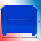 Akro-Mils Stak-N-Store Stackable Storage Bins, 17.5"x16.5"x12.5", Clear 2Pk - Image 2