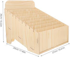 Rustic Wooden Mail Organizer Box for Efficient Sorting of Bills Receipts Documents Versatile Desk Organizer with Capacity for Home Use - Image 2