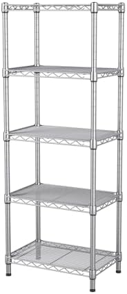 Golpart 5Tier Adjustable Storage Shelves Metal Wire Shelving Standing Shelf by Golpart