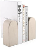 Koville African Natural Marble Bookends for Shelves, 7lbs Heavy-Duty Marble Book Holders, Decorative Book Ends, Bookshelf Apartment Decor for Normal Books/CD/Video Games by Koville