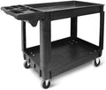 MaxWorks 50993 500-lb Utility Service PP Cart with Two Trays and Wheels 40 inch x 17 inch Overall Dimensions by MaxWorks
