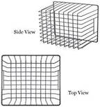 Slideep Wire Metal Basket Bin Storage Baskets Modern Farmhouse Food, Vegetable, Shampoo, Clothes, Fruits Storage Organizer Basket for Kitchen Pantry Bathroom Black 3 Packs - Image 6