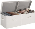 StorageWorks Fabric Storage Bins with Lids, Closet Storage Bins by StorageWorks