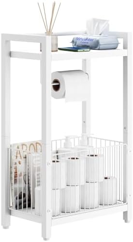 IBUYKE Toilet Paper Holder Stand Bathroom Tissue Roll Dispenser UTLJ020W by IBUYKE