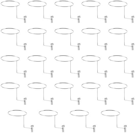 24Pcs Multiple Hooks for Gridwall Hat Display, Wire Grid Wall Hat Hooks, Hat Holder for Retail Cloth Wardrobe by Unknown