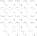 24Pcs Multiple Hooks for Gridwall Hat Display, Wire Grid Wall Hat Hooks, Hat Holder for Retail Cloth Wardrobe by Unknown
