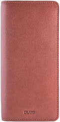 DiLoro Leather Zippered Triple or Quad Pen Case Pencil Pouch Holder for Three or Four Fountain Ballpoint Rollerball Pens or Glasses (Nappa Bugatti) by DiLoroSwitzerland