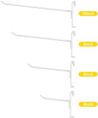 Polmart Heavy Duty 4" Gridwall/Grid Panel Hooks, White (24-Pack, 4-inch) - Image 4