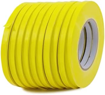MAT Food Saver UPVC Tape Yellow (Pack of 10) - 1/2 x 180 yds. Poly Bag Sealing Tape for Wrapping, Packaging, and Airtight Food Storage by MATTape