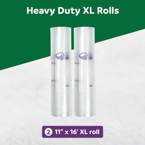 FoodSaver Heavy Duty Vacuum Sealer Rolls, 2 Pack XL 11" x 16' Rolls (32 Total Feet), Expands to 14", BPA-Free Bags for Storage, Sous Vide, Meal Prep - Image 7