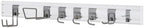 TRINITY 9-Piece Heavy Duty Wall Track Storage System, Wall Mount Utility Rack Organization Kit for Garage, Shed, Pantry, Garden Tools, with 2 PVC 28" Panels & 7 Hooks, Up To 150 Lbs Per Panel, White - Image 4