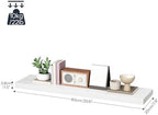 HOOBRO Floating Shelves for Wall, Wall Mounted Shelf Set of 2, 31.5" Hanging Shelf with Invisible Brackets, for Wall Decor Storage in Bathroom Bedroom Kitchen Living Room Office, White WT80BJP201 - Image 3