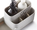Joseph Joseph EasyStore Bathroom Storage Caddy, Toothbrush and Toothpaste Organiser for Bathroom Accessories, Matt Finish, Ecru - Image 6
