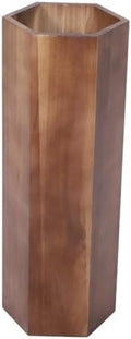 Umbrella Rack,Wooden Umbrella Bucket Entryway Umbrella Holder Freestanding Cane Stand Natural Color Decorative Umbrella Rack Tall Basket for Laundry by HOLIDYOYO
