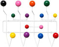 Mod Made Mid Century Modern Bubble Wall Mounted Coat Rack, Multi Color by Mod+Made