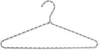 Clothes Hangers 60 Pack – Space Saving Fabric & Metal Hangers, Non-Slip Pant & Coat Hangers, Room Essentials, Closet, Durable Wardrobe Storage for Shirts, Suits & Pants – Grey/White - Image 2