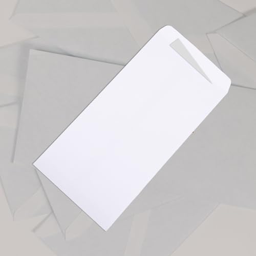 100Pcs Thickened Blank White Paper Envelopes for Business Cash Receipt Storage Tear-resistant Organizer Bags for Mailing Photo Voucher Protection - Image 5
