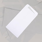 100Pcs Thickened Blank White Paper Envelopes for Business Cash Receipt Storage Tear-resistant Organizer Bags for Mailing Photo Voucher Protection - Image 5