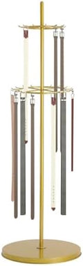 2-Tier Floor Standing Belt Display Rack w/ 31 Hooks & 66.1In Height by Unknown