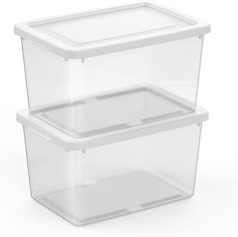 Sterilite Storage Box, Stackable Clear Plastic Bins, 20 Quart, 6-Pack - Image 6