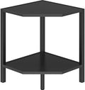 Creso hom Corner Shelf Stand, 2 Tier Industrial Corner Bookshelf by Cresohom