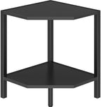 Creso hom Corner Shelf Stand, 2 Tier Industrial Corner Bookshelf by Cresohom