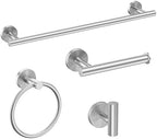 USHOWER 4PCS Brushed Nickel Bathroom Accessories Set, 18-Inch Towel Bar Set by USHOWER