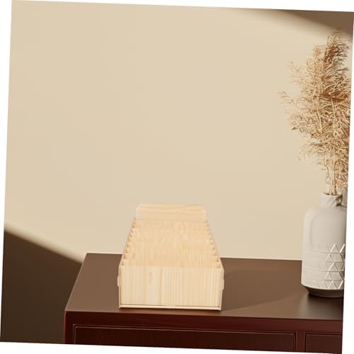 Tofficu Desk Organizer Wooden Mail Organizer Sections Office Supplies for Invoices Receipts Bills Cell Phone Storage Stand Easy Diy Assembly - Image 5