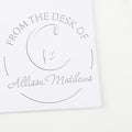 Custom Return Book Embossing Stamp for Imams - Soft Praying Crescent Design - Personalized Library Seal Stamp - Customized Book Embossing Stamp for Religious Libraries - Ideal for Islamic Scholars by AcornSalesCo