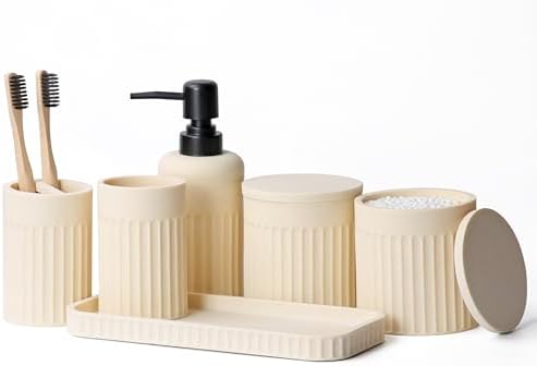 INIUNIK Bathroom Accessory Set, 6 Piece, Resin by INIUNIK