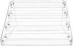 PMMASTO 4-Tier Clear Acrylic Spice Rack Organizer for Cabinet Countertop - Image 4