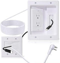 in-Wall Cable Management Kit with Recessed Tv Outlet Box by YMGN
