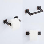Bathroom Hardware Set 4 Pieces,Oil Rubbed Bronze Bathroom Accessories Set Stainless Steel Wall Mounted, Hand Towel Bar, Towel Ring, Robe Towel Hooks,Toilet Paper Holder,Towel Bar Set, 23.6 Inch - Image 3