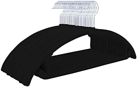 MIZGI Velvet Hangers 50 Pack, Patented Rounded Shoulder Sweater Hangers by MIZGI