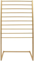 Scarf Display Stand, 10 Tier Metal Scarf Holder Organizer, Scarf Hanger Scarf Holder Scarf Organizer Belt Organizer Pants Rack Scarf Rack for Commercial Clothing Retail Store (Gold, 80cm) by Venionwa