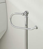 SunnyPoint Classic Bathroom Free Standing Toilet Tissue Paper Roll Holder Stand - Image 5