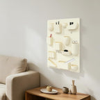 Creative Wall Storage Rack ABS Multi-Grid Storage (White) - Image 5