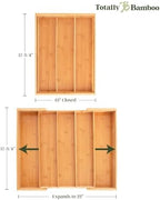 Totally Bamboo Expandable Kitchen Drawer Organizer, 13 to 22 in Wide - Image 4