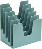 Acrimet 5 Section Incline File Sorter Organizer, Desktop Mail Holder, Green by Organizingyourlife