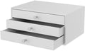 Svartur Desktop Drawers, Metal Desk Organizer with Drawer Storage Organizer for A4 File, Desk File Storage Organization for Office, Home, No Assembly Required, White by Homepage